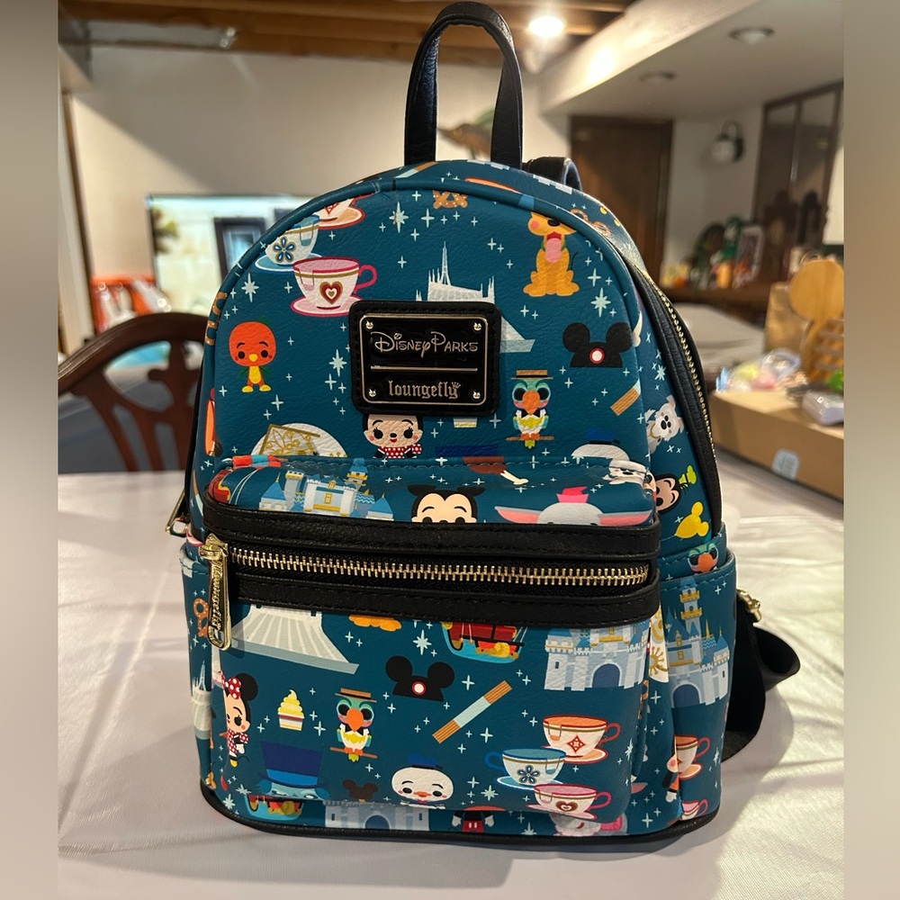 Loungefly Disney Chibi Park Icons & Characters Mini Backpack